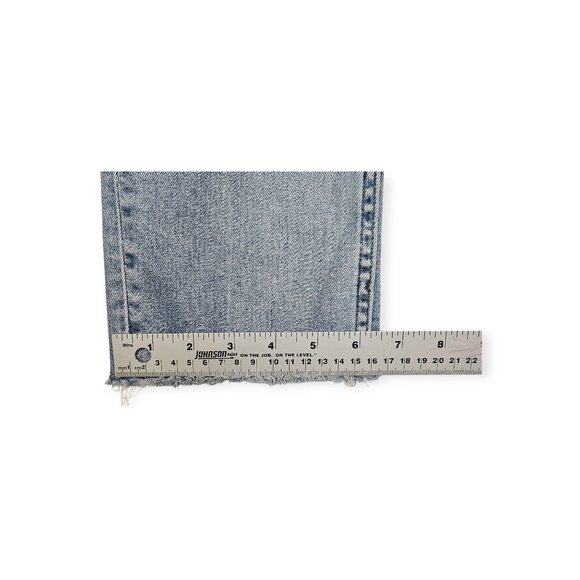 🛍️ Vervet High-Rise Distressed Straight Cropped Jeans - Women's 28 - Picture 6 of 14